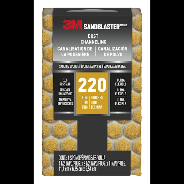 Ultra Flexible Spng, 4.5"x2.5"x1", PK10